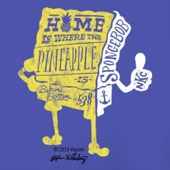 Monster Digital SpongeBob SquarePants Pineapple Home Kids Short Sleeve T-Shirt