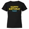 Monster Digital Clothing SpongeBob SquarePants Happy Birthday Emoji Kids Short Sleeve T-Shirt