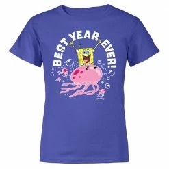 Monster Digital SpongeBob SquarePants Best Year Ever Jellyfish Kids Short Sleeve T-Shirt