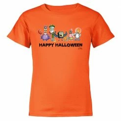 Dtg2go SpongeBob Happy Halloween Kids Short Sleeve T-Shirt Clothing