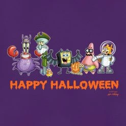 Dtg2go SpongeBob Happy Halloween Kids Short Sleeve T-Shirt Clothing