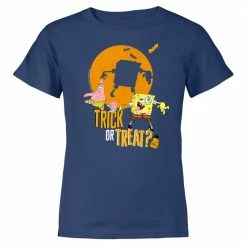 Monster Digital SpongeBob And Patrick Trick-Or-Treat Kids Short Sleeve T-Shirt Clothing