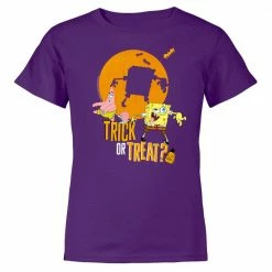 Monster Digital SpongeBob And Patrick Trick-Or-Treat Kids Short Sleeve T-Shirt Clothing