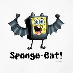 Dtg2go SpongeBob Sponge-Bat Kids Short Sleeve T-Shirt Clothing