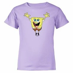 Dtg2go SpongeBob SquarePants Hands In The Air 20th Anniversary Kids Short Sleeve T-Shirt