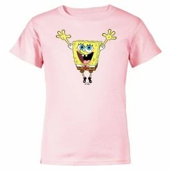 Dtg2go SpongeBob SquarePants Hands In The Air 20th Anniversary Kids Short Sleeve T-Shirt