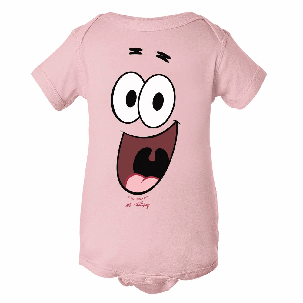 Dtg2go Clothing Patrick Big Face Baby Bodysuit 1 Dtg2go Clothing Patrick Big Face Baby Bodysuit
