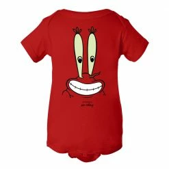 Dtg2go Clothing Mr. Krabs Big Face Baby Bodysuit