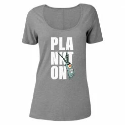 Dtg2go Plankton Big Name Women's Relaxed Scoop Neck T-Shirt