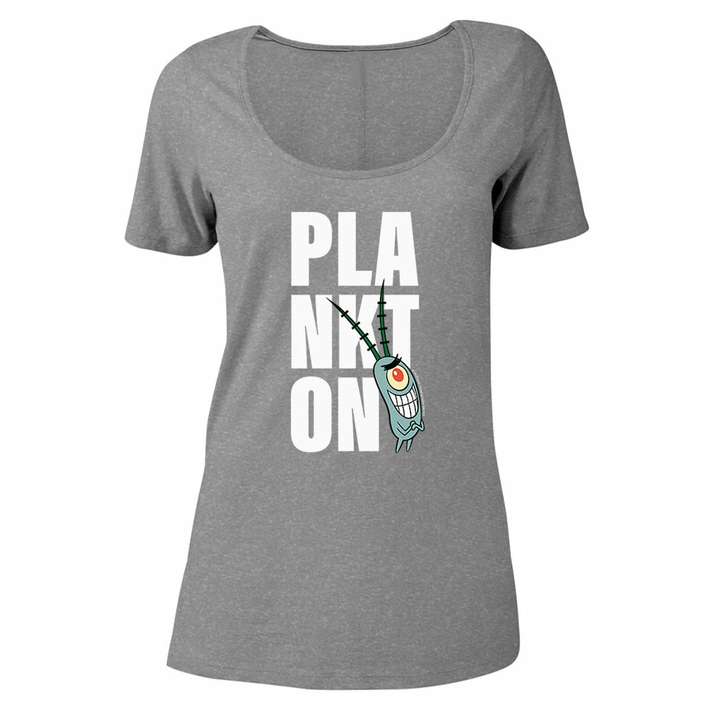 Dtg2go Plankton Big Name Women's Relaxed Scoop Neck T-Shirt 1 Dtg2go Plankton Big Name Women's Relaxed Scoop Neck T-Shirt