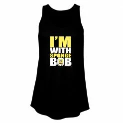 Dtg2go SpongeBob SquarePants I'm With Spongebob Women's Flowy Tank Top