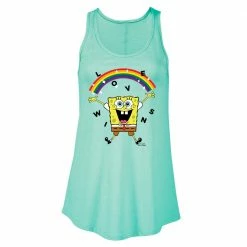 Dtg2go SpongeBob SquarePants Love Wins Women's Flowy Tank Top