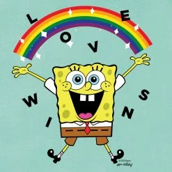 Dtg2go SpongeBob SquarePants Love Wins Women's Flowy Tank Top