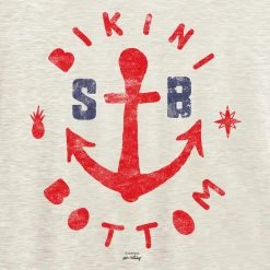 Dtg2go Clothing SpongeBob SquarePants Bikini Bottom Tri-Blend Raglan Hoodie