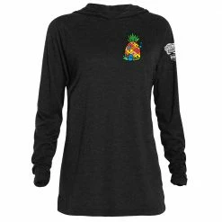 Dtg2go Clothing SpongeBob SquarePants Britto Pineapple Adult Tri-Blend Raglan Hoodie