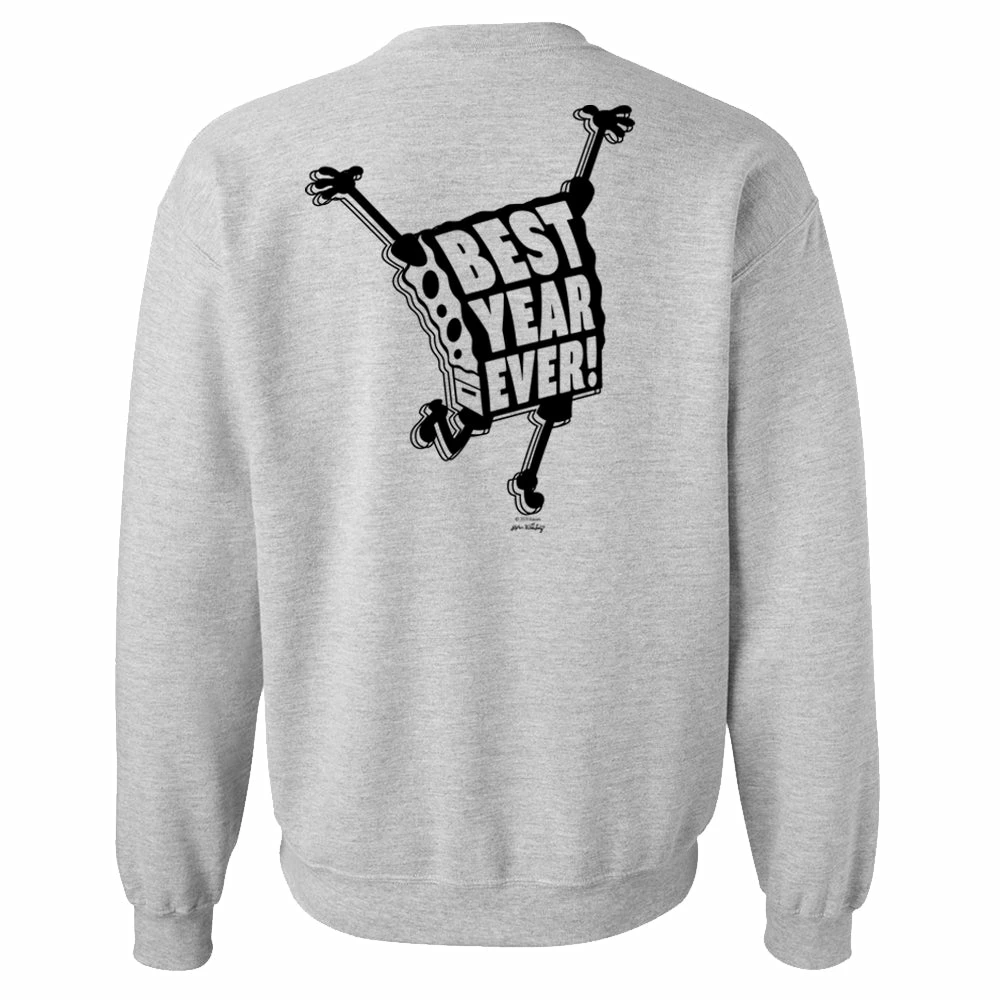 Monster Digital SpongeBob SquarePants Best Year Ever Fleece Crewneck Sweatshirt Clothing 2 Monster Digital SpongeBob SquarePants Best Year Ever Fleece Crewneck Sweatshirt Clothing