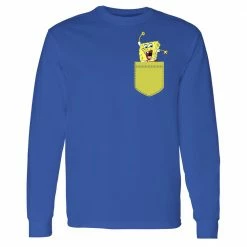 Monster Digital Clothing SpongeBob SquarePants Pocket 20th Anniversary Adult Long Sleeve T-Shirt