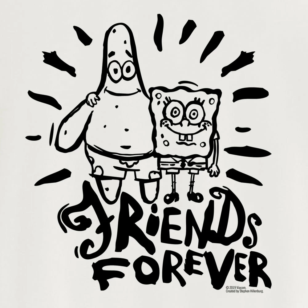 Dtg2go SpongeBob SquarePants Friends Forever Crew Neck Sweatshirt Clothing 2 Dtg2go SpongeBob SquarePants Friends Forever Crew Neck Sweatshirt Clothing