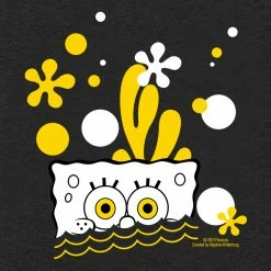 Dtg2go SpongeBob SquarePants Anemone Women's Tri-blend Racerback Tank Top