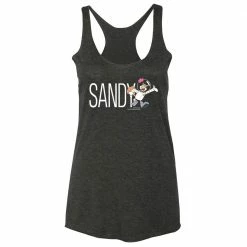 Dtg2go Sandy Cheeks Name Play Women's Tri-blend Racerback Tank Top