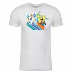 Dtg2go SpongeBob SquarePants Rainbow Best Year Ever Kids Short Sleeve T-Shirt