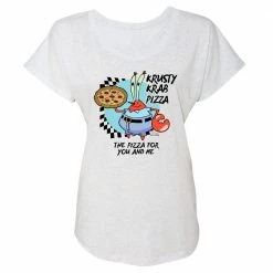 Dtg2go The Krusty Krab Pizza Women's Tri-Blend Dolman T-Shirt Clothing