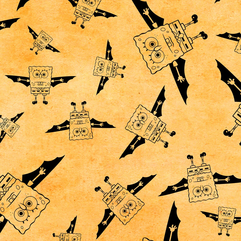 Printful Clothing SpongeBob Bat Halloween Short Sleeve T-Shirt 2 Printful Clothing SpongeBob Bat Halloween Short Sleeve T-Shirt