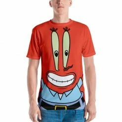 Printful Mr. Krabs Big Face Short Sleeve T-Shirt