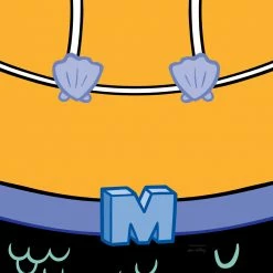 Printful Clothing Mermaid Man Big Face Short Sleeve T-Shirt