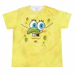 Printful SpongeBob Short Sleeve Costume T-Shirt Clothing