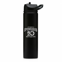 Monetyze-vismark SpongeBob SquarePants Winking 20th Anniversary Laser Engraved SIC Water Bottle Drinkware