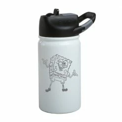 Monetyze-vismark SpongeBob SquarePants Winking 20th Anniversary Laser Engraved SIC Water Bottle Drinkware