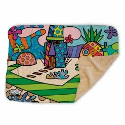 Progift SpongeBob SquarePants Britto Bikini Bottom Sherpa Blanket Kids & Baby