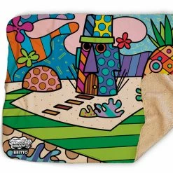 Progift SpongeBob SquarePants Britto Bikini Bottom Sherpa Blanket Kids & Baby