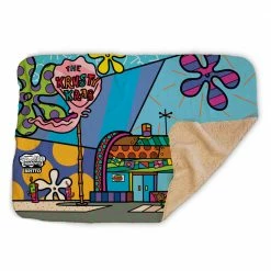 Progift Kids & Baby SpongeBob SquarePants Britto The Krusty Krab Sherpa Blanket