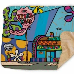 Progift Kids & Baby SpongeBob SquarePants Britto The Krusty Krab Sherpa Blanket