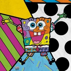 Progift SpongeBob SquarePants Britto Rainbow Sherpa Blanket