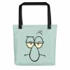 Printful SpongeBob SquarePants Squidward Big Face Premium Tote Bag