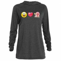 Dtg2go Clothing SpongeBob SquarePants Love Gary Tri-Blend Raglan Hoodie