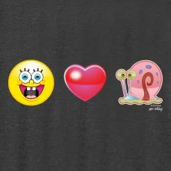 Dtg2go Clothing SpongeBob SquarePants Love Gary Tri-Blend Raglan Hoodie