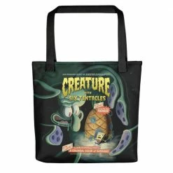 Printful SpongeBob Creature With Six Tentacles Tote Bag Accessories