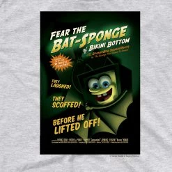 Monster Digital Clothing SpongeBob SquarePants Fear The Bat-Sponge Adult Short Sleeve T-Shirt