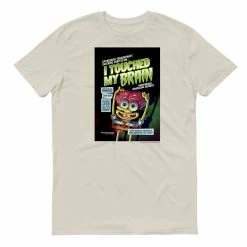Dtg2go Clothing SpongeBob SquarePants I Touched My Brain Adult Short Sleeve T-Shirt