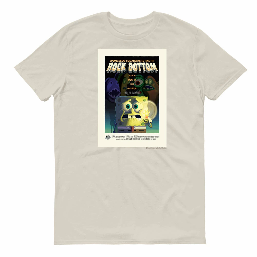Monster Digital SpongeBob SquarePants Rock Bottom Adult Short Sleeve T-Shirt 1 Monster Digital SpongeBob SquarePants Rock Bottom Adult Short Sleeve T-Shirt