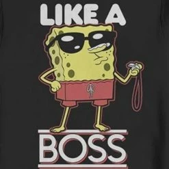 Fifthsun SpongeBob SquarePants Like A Boss Crew Neck Sweatshirt