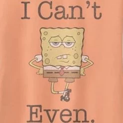 Fifthsun Clothing SpongeBob I Can't Even Orange Racerback Tank Top