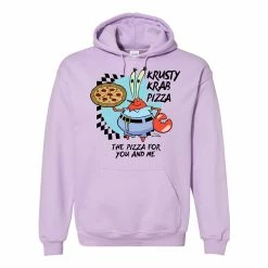 Wild-bobby SpongeBob SquarePants The Krusty Krab Pizza Pastel Hooded Sweatshirt
