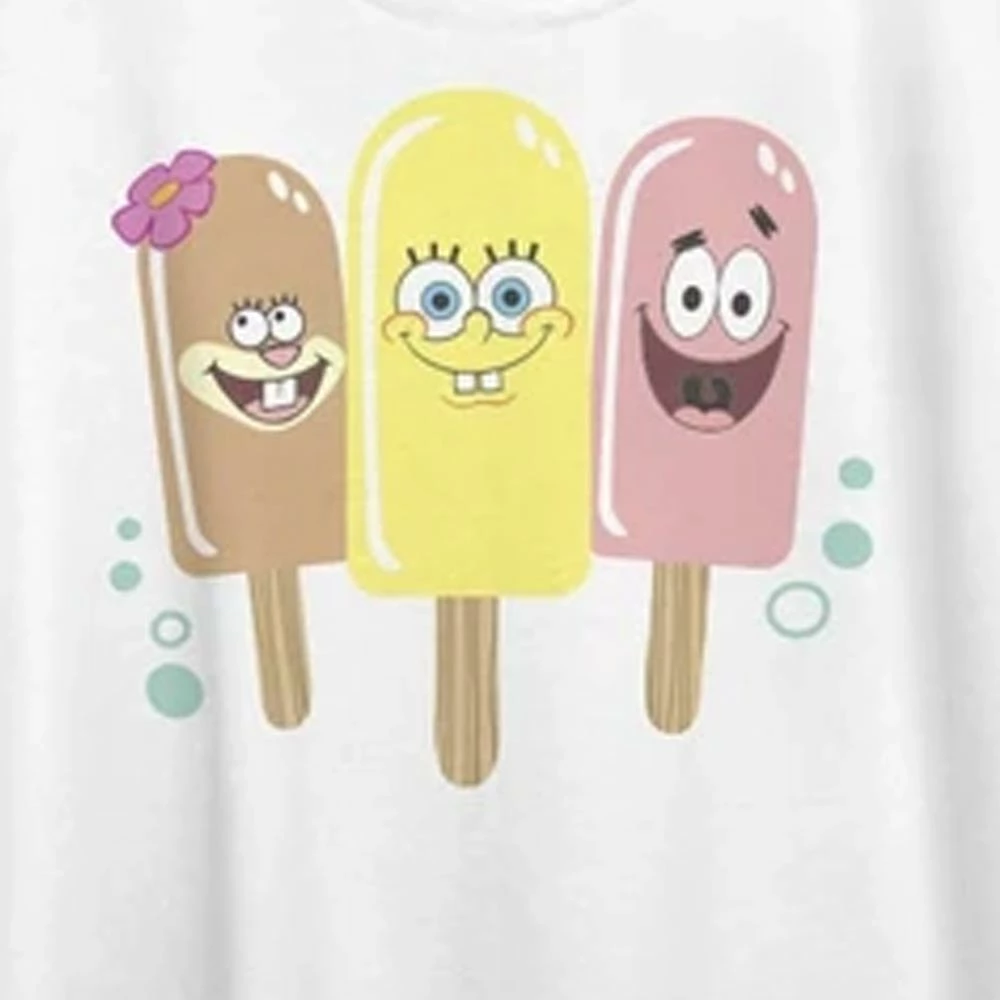 Fifthsun Clothing SpongeBob, Patrick, Sandy Ice Cream Womens Droptail T-Shirt 2 Fifthsun Clothing SpongeBob, Patrick, Sandy Ice Cream Womens Droptail T-Shirt