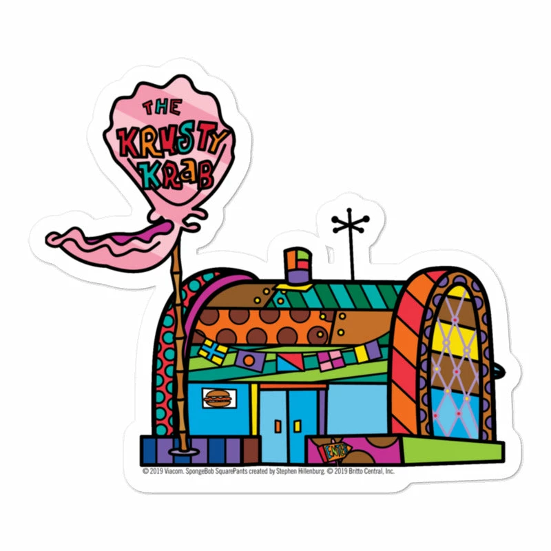 Printful Stickers The Krusty Krab Britto Sticker 1 Printful Stickers The Krusty Krab Britto Sticker
