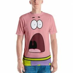 Printful Patrick Surprised Big Face Short Sleeve T-Shirt